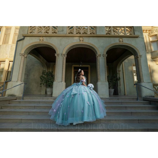 Sweetheart Neck Vestidos De 15 Anos Aqua Blue Quinceanera Dress 3D Flowers Girls Sweet 16 Dresses Off Shoulder 2024 Wear Pageant