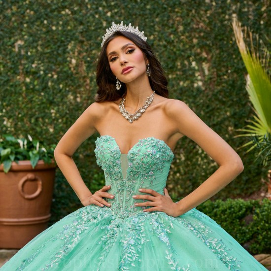 Aqua Quince Dress Instagram Sleeveless Gowns Lace Appliques Wear Pageant Sweetheart Neck Vestidos De 15 Anos With Cape