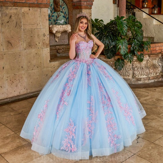 Sky Blue Quinceanera Dress Detachable Sweet 15 Gowns Lace Appliques Wear Pageant Sweetheart Neck 2024 Ball Gown Princess Dresses With Bow