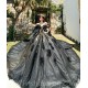 Black Quince Dress Sweetheart Neck Girls Sweet 16 Dresses Sequin Gold Lace Appliques Vestidos De 15 Anos Off Shoulder Wear Pageant