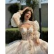 Two Piece Champagne Quinceanera Dresses Sweetheart Neck 2024 Ball Gown Princess Dress Lace Appliques Vestidos De 15 Anos