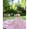 Coral Quinceanera Dress Off Shoulder Vestidos De 15 Anos Lace Appliques Wear Pageant Sweetheart Neck Sweet 15 Prom Party Dresses