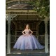 Lilac Quinceanera Dress Sweetheart Neck Off Shoulder 2024 Ball Gown Princess Dresses Sequin Lace Appliques Birthday Party Robe With Bow