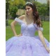 Ruffled Lilac Quinceanera Dress Off Shoulder Vestidos De 15 Anos Sweetheart Neck Birthday Party Gowns