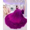 Ruffled Purple Quince Dress 15 Anos Sweetheart Neck Women 2024 Ball Gown Off Shoulder Girl Birthday Gowns