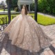 Sleeveless Nude Quinceanera Dress Crystal Birthday Party Gowns Sweetheart Neck Vestidos De 15 Anos With 3D Flowers