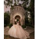 Sweetheart Neck Champagne Quinceanera Dress Off Shoulder Vestidos De 15 Anos Lace Appliques Birthday Party Gowns