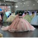 Sweetheart Neck Pink Quinceanera Dress Off Shoulder Vestidos De 15 Anos Sequin Girls Gowns Lace Appliques Princess Dress