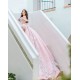 V Neck Pink Quince Dress 15 Anos Lace Appliques Sequin Women 2024 Ball Gown Off Shoulder Girl Birthday Gowns