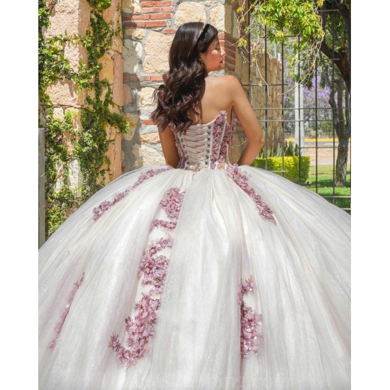 White Quinceanera Dress Jacket Sleeveless Pearl Lace Appliques Birthday Party Gowns Crystal V Neck Girls Ball Gown Sweet 16 Dresses