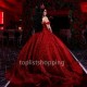 3D Flowers Quinceanera Dresses Red Vestidos De 15 Quinceañera 2024 Ball Gown Sweet 16 Birthday Dress