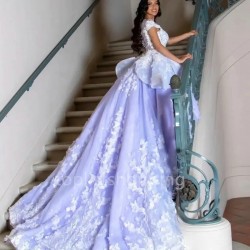 3D Flower Quinceanera Dresses Sweet Sleeveless Ball Gown Dresses