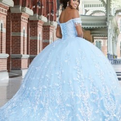 Ball Gown Quinceanera Dresses Sweetheart Appliques Lace Elegant With Train Plus Size Sweet 16 Vestido De 15 Anos