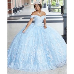 Ball Gown Quinceanera Dresses Sweetheart Appliques Lace Elegant With Train Plus Size Sweet 16 Vestido De 15 Anos