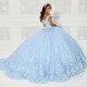 Blue Quinceanera Dresses Beading Applique Lace Off The Shoulder Ball Gown Flowers Sweet 15 فساتين quinceanera