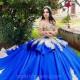 Blue Quinceanera Dress 2024 Princess Prom Ball Gown Sweet 16 XV Years Old Miss Birthday Dress