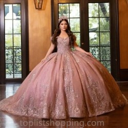 2024 Pink Quinceanera Dress Ball GownFloral Lace Appliques Beading Sweet 16 15 Dress Vestidos De Fiesta