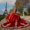 2024 Ball Gown Prom Dress Burgundy Quinceanera Dresses Sweet 15 Year old Birthday vestidos de