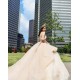 Champagne Quinceanera Dress 2024 Ball Gown Spaghetti Appliques Beaded Mexican 16 Birthday Princess Gown