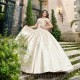 Satin Champagne Ball Gown Quinceanera Dresses Party Applique Lace Beads Off the Shoulder 16 Princess Gowns