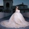 Off Shoulder Champagne Shiny Quinceanera Dress Princess Prom Ball Gown