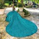 Off The Shoulder Emerald Green Quinceanera Dresses Princess Ball Gown Sweet 16 Dress Puffy Prom Dress