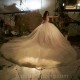 Gold Ball Gown Quinceanera Dresses Sparkly Off Shoulder Beading 3DFlower Sweet 16 Dress Vestido De 15 Anos