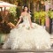 Gold Quinceanera Dresses 2024 Ball Gown Birthday Gown Corset Back Sweet 16 Prom Dress