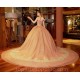 Gold Sparkly Charro Quinceanera Dresses Ball Gown Off The Shoulder Sequins Lace Mexican Sweet 16 Dresses 15 Anos