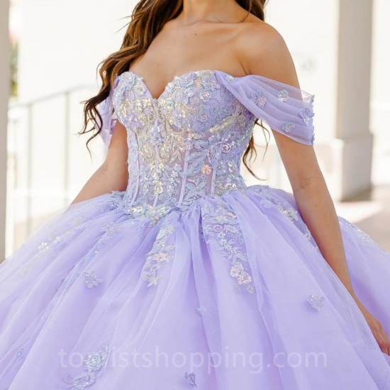 Sleeveless Lavender Beaded Quinceanera Dresses Ball Gown 2024 Lace Appliques Sweet 16 Dress Party Gown Vestidos De 15 Quinceañer