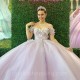 Butterfly Lavender Princess Quinceanera Dresses With Bow Beads Off-Shoulder Vestidos De 15 Anos Party Prom Dress