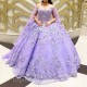 Beading Lavender Princess Quinceanera Dresses Lace Appliques Bow With Cape Sweet 16 Birthday Party Vestidos De 15 XV Anos