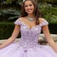 Lavender Quinceanera Dresses Off the Shoulder Sweet 16 Gowns Tull Vestidos 15 De Quinceañera