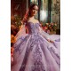 Lilac Charro Quinceanera Dresses Ball Gown Off The Shoulder Tulle Appliques Mexican Sweet 16 Dresses 15 Anos