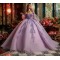 Lilac Charro Quinceanera Dresses Ball Gown Off The Shoulder Tulle Appliques Mexican Sweet 16 Dresses 15 Anos