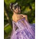 Purple Quinceanera Dress 2024 Sequin Beaded Flowers Appliques Mexico Ball Gown Sweet 16 Dress Vestidos De 15 Anos