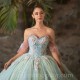 Mint Green Quinceanera Dresses Sweetheart Off The Shoulder Ball Gown Princess Dress