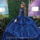 Off Shoulder Navy Blue Quinceanera Dresses 2024 Lace Applique Beads Sweet 16 Ball Gown Vestidos De 15 Años