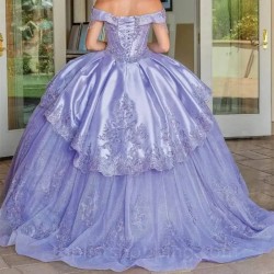 Off-Shoulder Lavender Quinceanera Dress Women Vestidos De 15 Quinceañera Dresses Tassel Ball Gown Deesses