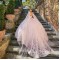 Pink Beaded Ball Gown Quinceanera Dresses 2024 Lace Appliqued Sweetheart Sweet 15 Corset Masquerade Dress