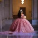 Off Shoulder Mexican Pink Quinceanera Dress Appliques Beads Vestido De XV Anos 15 16 Birthday Party Prom