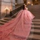 Off Shoulder Mexican Pink Quinceanera Dress Appliques Beads Vestido De XV Anos 15 16 Birthday Party Prom