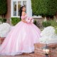 Pink Quinceanera Dress Mexican Vestidos De 15 Princess Sweet 16 Birthday XV Off the Shoulder Ball Gown