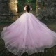 Pink Quinceanera Dress Puffy Long Sleeves Birthday Party Ball Gown Sweet 15 16 Vestidos De 15 Años 