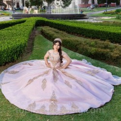 Off Shoulder Pink Quinceanera Dresses Ball Gown Sweet 16 Dress Beading Birthday Party Gowns