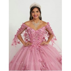 Princess Pink Quinceanera Dresses Spaghetti With Cap Lace Sequins Appliques Ball Gown Beading Vestido De 15 Anos