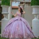 Purple Quinceanera Dresses 2024 Mexican V Neck Sweet 16 Dress Beading 15 Years Birthday Lace Party Ball Gown