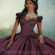 Purple Quinceanera Dresses 2024 Elegant Off Shoulder Sequin Ruffle Puffy Flower Ball Gown Prom Dress