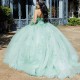 Sage Green Quinceanera Dresses Birthday Party Dresses Appliques Sweetheart Custom Made Vestido De 15 Anos