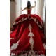 Sequins Red Quinceanera Dress 2024 Embroidery Ball Gown Lace Applique Bead Mexican Sweet 16 Vestidos De XV Anos